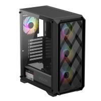 FAZEON F4 650W 80+ BRONZE 4x120MM RGB FANLI mATX MESH KASA